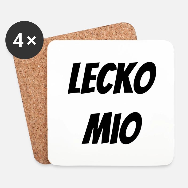 lecko mio - Untersetzer (4er-Set) - Weiß