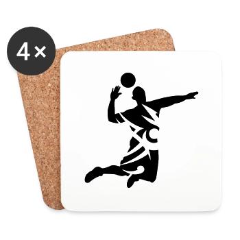 volleyball - Coasters (set of 4) - white - Front