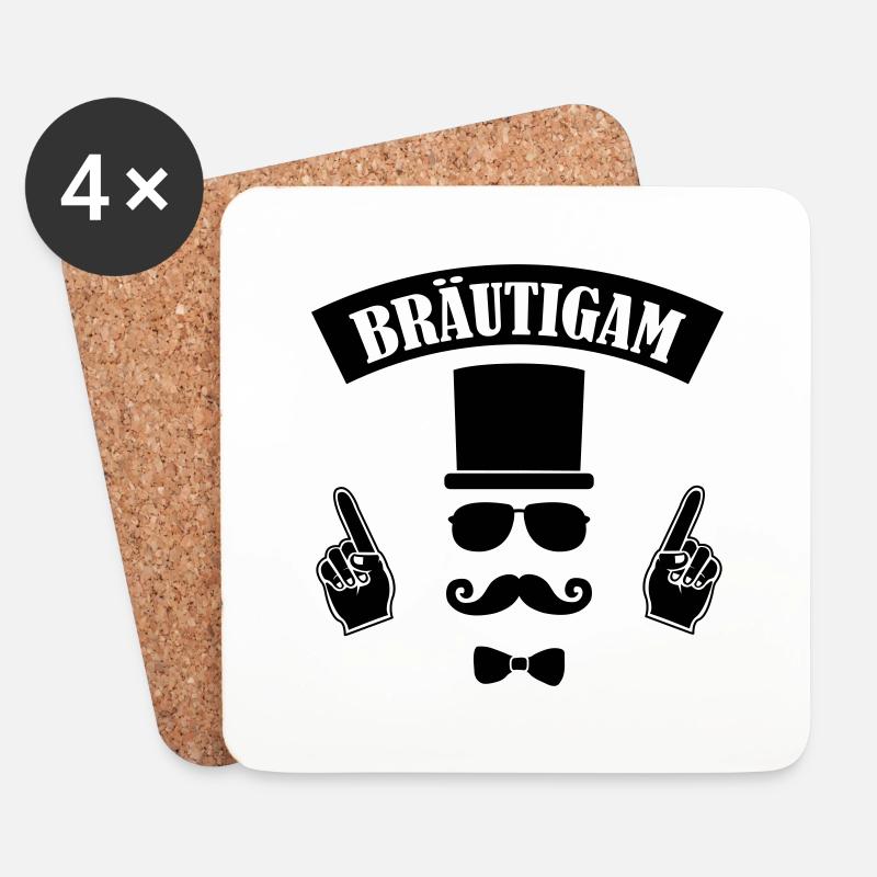 braeutigam - Untersetzer (4er-Set) - Weiß
