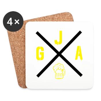 jga_002 - Untersetzer (4er-Set) - Weiß - Vorne