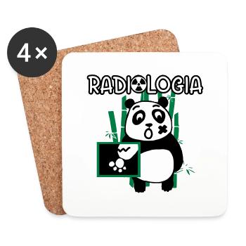 Radiology Panda - Coasters (set of 4) - white - Front