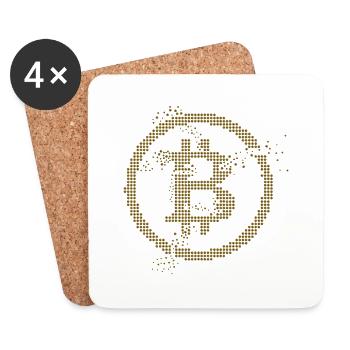 Bitcoin - Coasters (set of 4) - white - Front