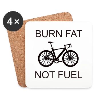 Cycling | Sustainability - Coasters (set of 4) - white - Front