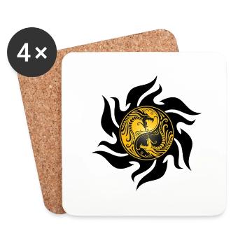 I Love Dragons, Dragons, Dragons Lover, Dragons Ho - Coasters (set of 4) - white - Front