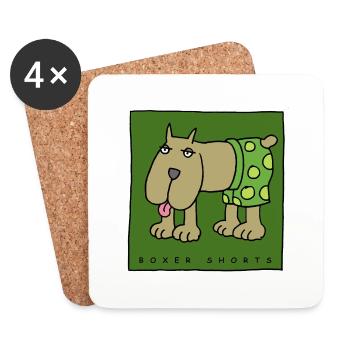 boxer shorts - Coasters (set of 4) - white - Front