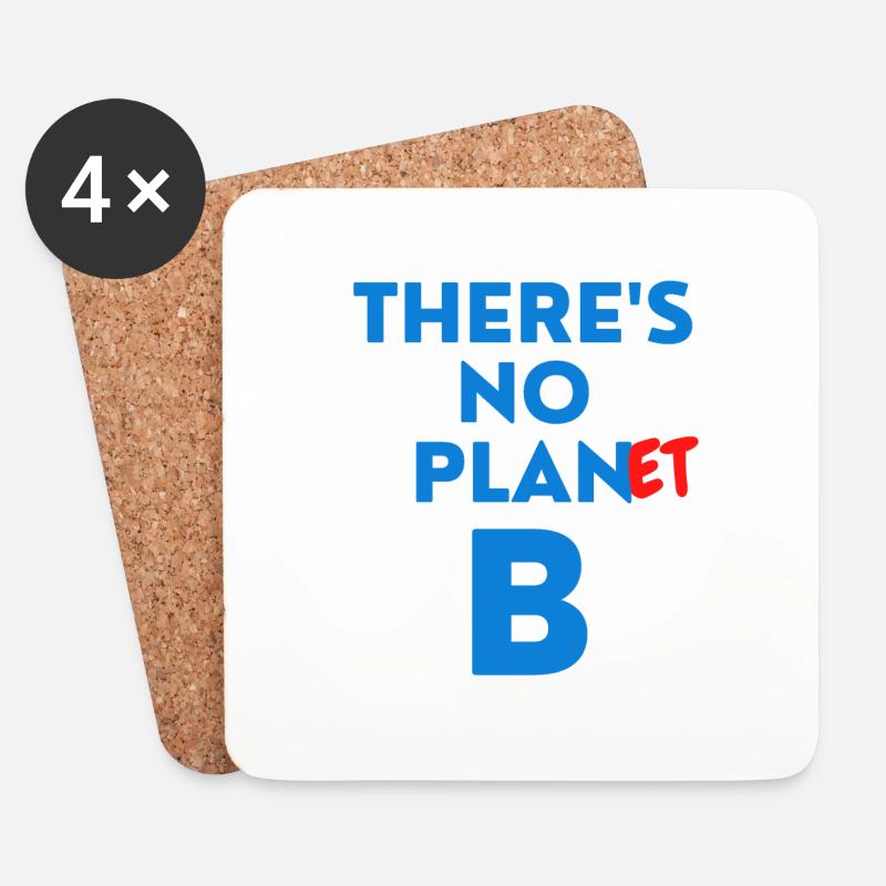 es gibt keinen Planeten b - Untersetzer (4er-Set) - Weiß