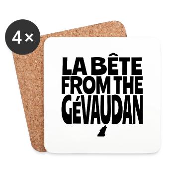 la bête from the gévaudan - Dessous de verre (lot de 4) - blanc - Devant