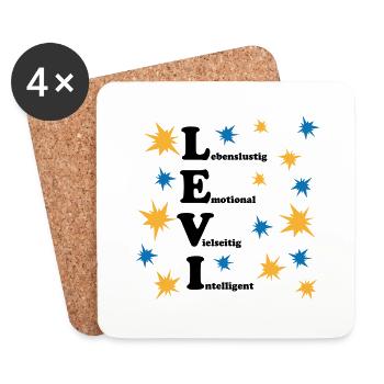 Levi - Untersetzer (4er-Set) - Weiß - Vorne