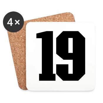 Corum 19 - Coasters (set of 4) - white - Front