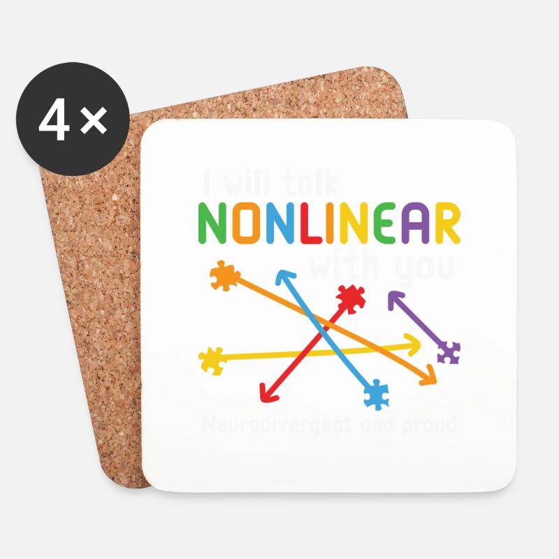 Autism Awareness Month - Untersetzer (4er-Set) - Weiß