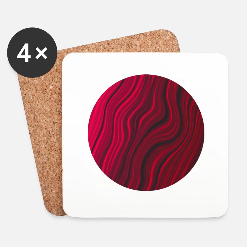 Red Planet - Untersetzer (4er-Set) - Weiß
