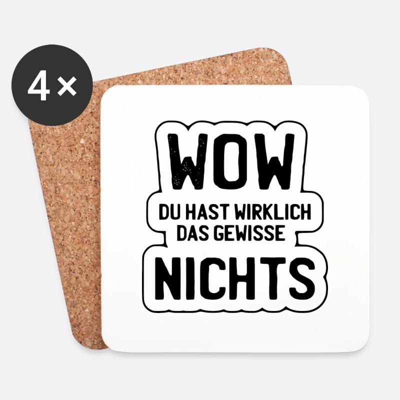 Das gewisse Nichts - Untersetzer (4er-Set) - Weiß