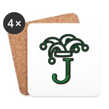 Poker Joker - Coasters (set of 4) - white - Front
