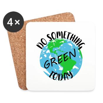 Nature Conservation Climate Conservationists Sea - Coasters (set of 4) - white - Front