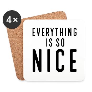 Funny sayings - Coasters (set of 4) - white - Front