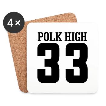 Polk High 33 - Coasters (set of 4) - white - Front