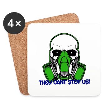 They can´t stop us - Untersetzer (4er-Set) - Weiß - Vorne