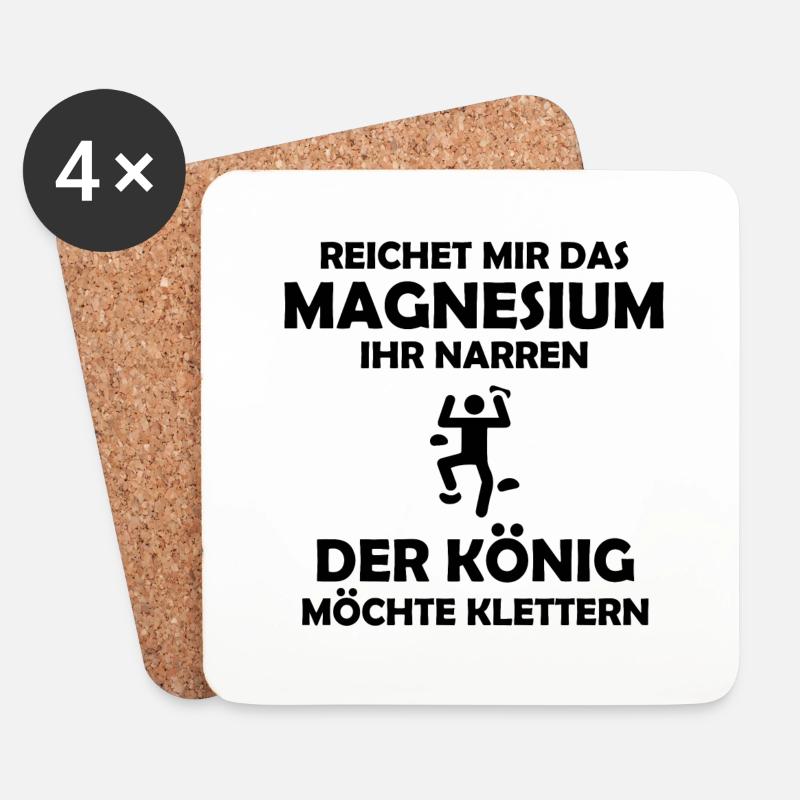 climbing - Untersetzer (4er-Set) - Weiß