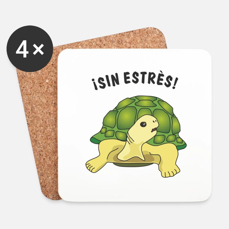 sin estres - Untersetzer (4er-Set) - Weiß