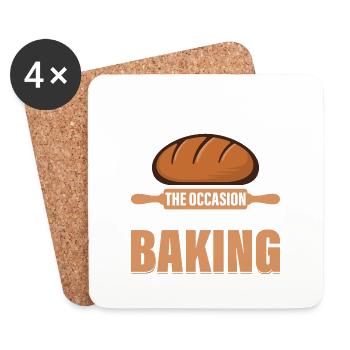 I Always Rise To The Occasion When It Comes To Bak - Coasters (set of 4) - white - Front