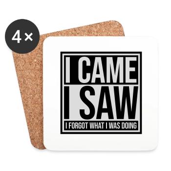I came saw forget - Untersetzer (4er-Set) - Weiß - Vorne