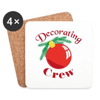 Équipe de décoration - Dessous de verre (lot de 4) - blanc - Devant