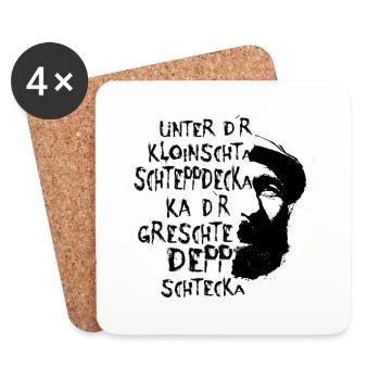 Korbinian - Untersetzer (4er-Set) - Weiß - Vorne