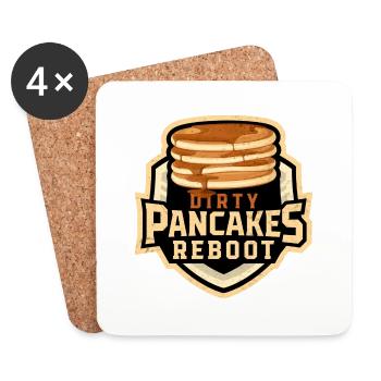 Dirty Pancakes - Untersetzer (4er-Set) - Weiß - Vorne