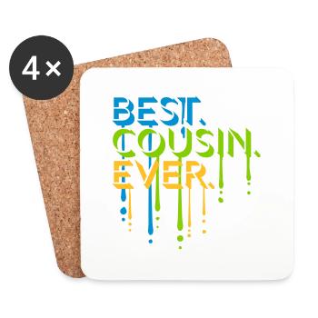 best cousin ever Zitat - Untersetzer (4er-Set) - Weiß - Vorne