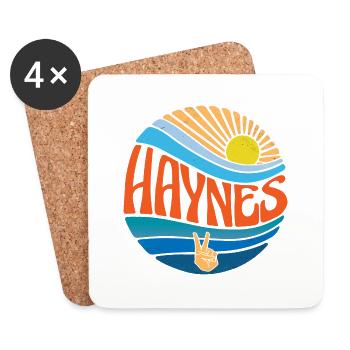 Haynes Chemise Vintage Sunset Haynes Groovy Tie Dye - Dessous de verre (lot de 4) - blanc - Devant