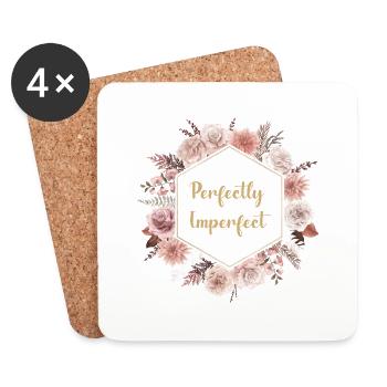 perfectly imperfect - Untersetzer (4er-Set) - Weiß - Vorne