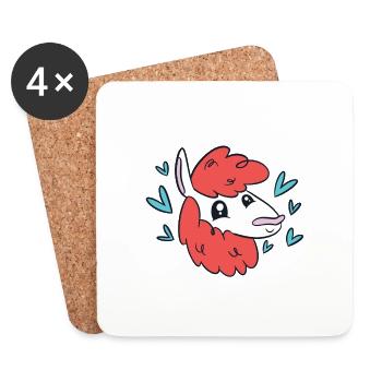 Everyday Is A Llama-Zing Opportunity Funny Llama - Coasters (set of 4) - white - Front