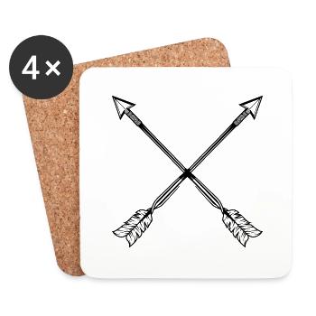 Arrows - Coasters (set of 4) - white - Front