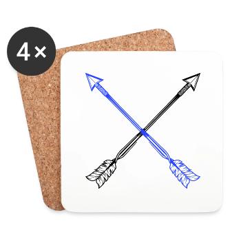 Arrows - Coasters (set of 4) - white - Front