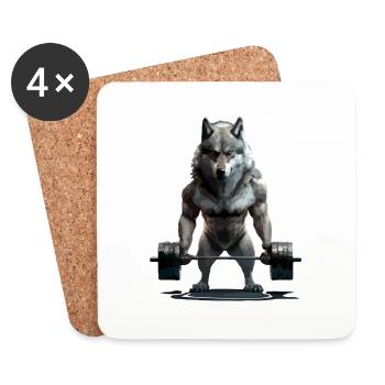 The wolf with alterations - Coasters (set of 4) - white - Front