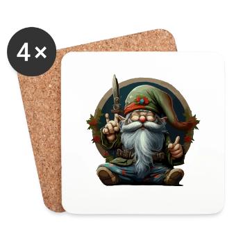 Pepe der Elf - Untersetzer (4er-Set) - Weiß - Vorne