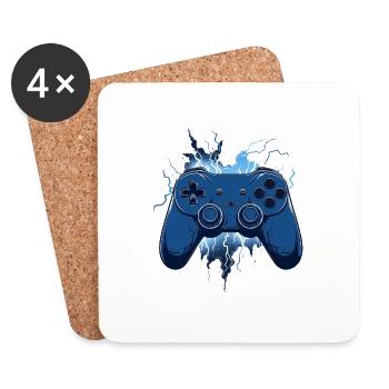 Gaming Controller - Untersetzer (4er-Set) - Weiß - Vorne