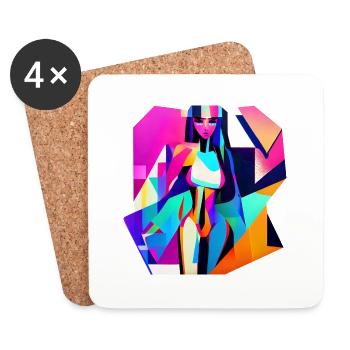The Woman - Coasters (set of 4) - white - Front
