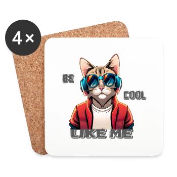be cool like me 2 - Untersetzer (4er-Set) - Weiß - Vorne