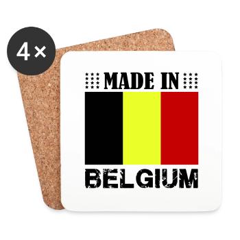 Made in Belgium - Coasters (set of 4) - white - Front