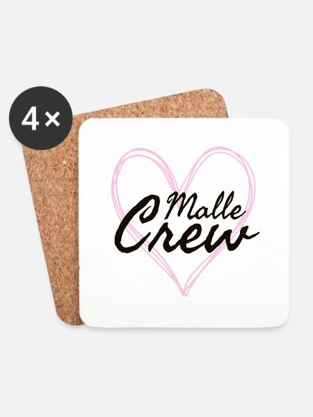 Malle Crew - Untersetzer (4er-Set) - Weiß