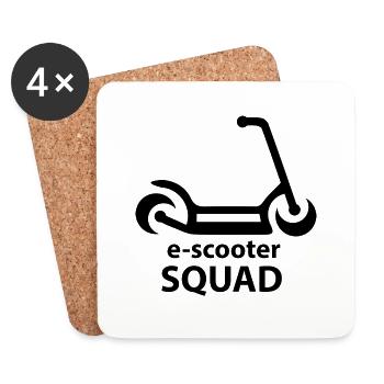 E-Scooter Roller - Untersetzer (4er-Set) - Weiß - Vorne
