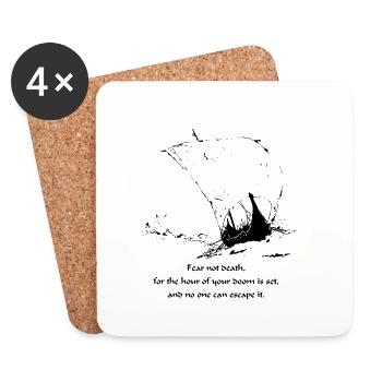 Viking doom - Coasters (set of 4) - white - Front