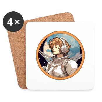 Astro Beauty 2 - Coasters (set of 4) - white - Front