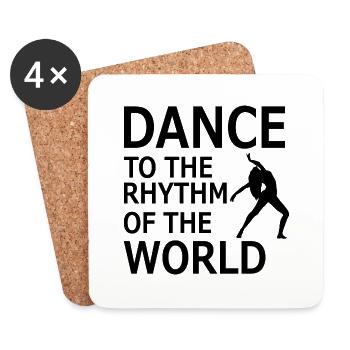 Dancing Dance Music - Untersetzer (4er-Set) - Weiß - Vorne