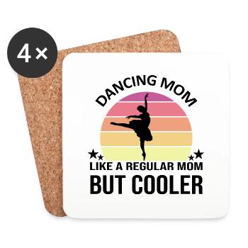 Danse Musique de danse - Dessous de verre (lot de 4) - blanc - Devant