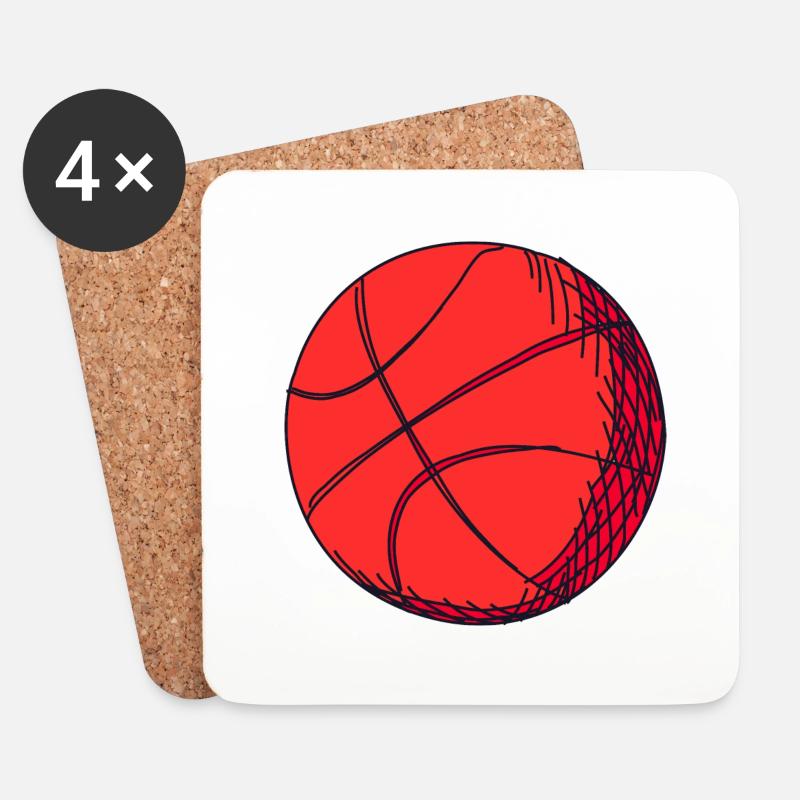 Ballsport - Untersetzer (4er-Set) - Weiß