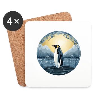 Penguin - Coasters (set of 4) - white - Front