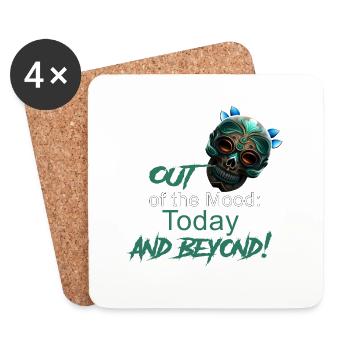 Zero Mood: Today and Beyond! - Coasters (set of 4) - white - Front