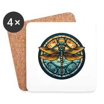 Dragonfly - Coasters (set of 4) - white - Front